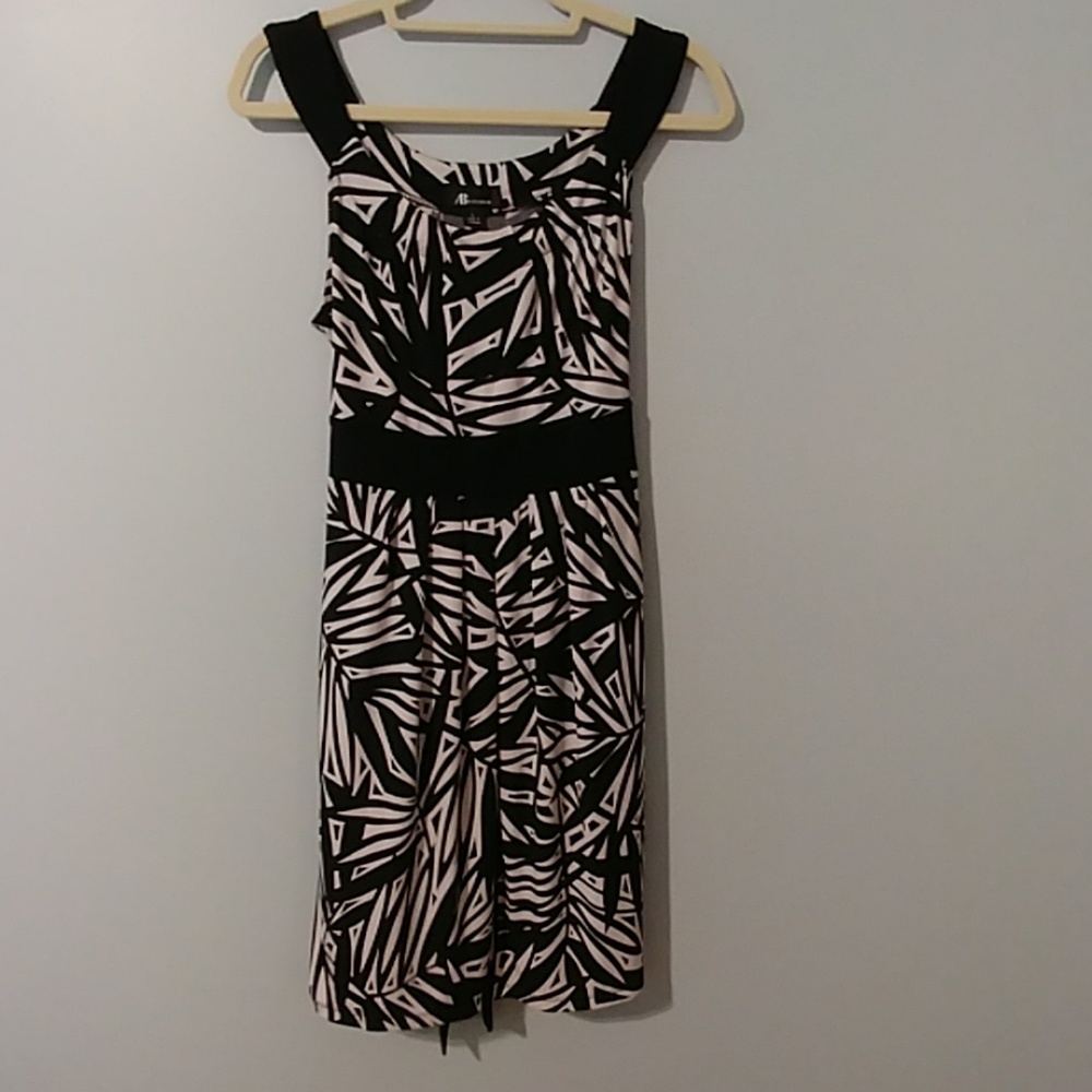 AB Studio Black and White Dress